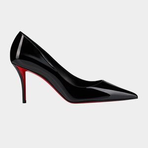 Christian Louboutin Black Patent Heels with Red Soles